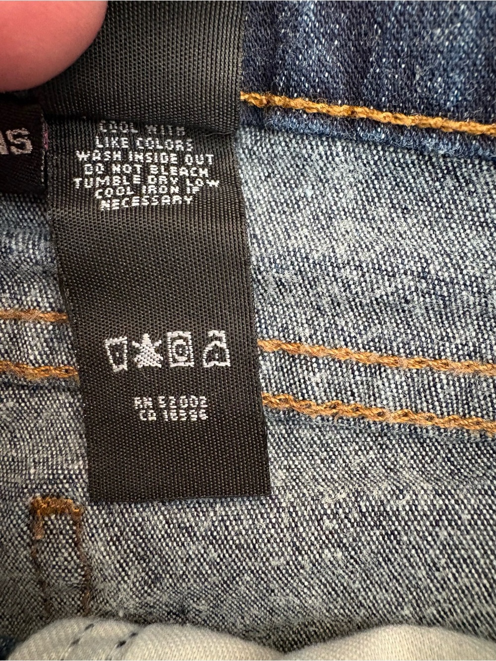VTG 2000s DKNY Low Rise Dark Wash Bootcut Jeans 0L 0 Long - Picture 7 of 7